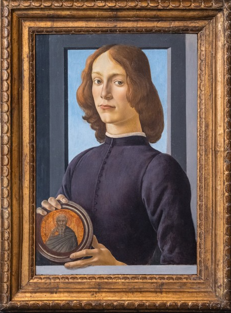 El retrato ‘Joven sujetando un medallón’ de Botticelli alcanza los 76 millones de euros