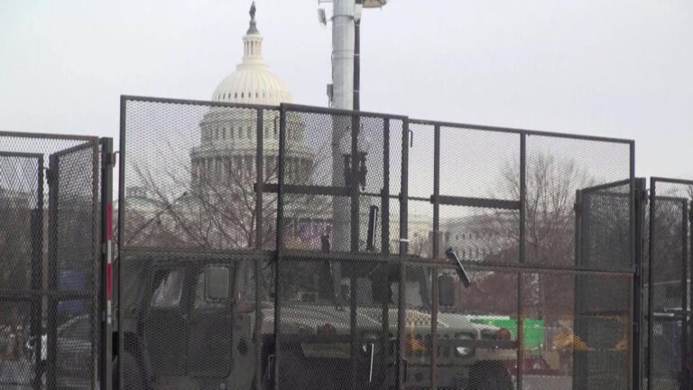 Aumenta la seguridad en Washington en las horas previas a la toma de posesión de Joe Biden