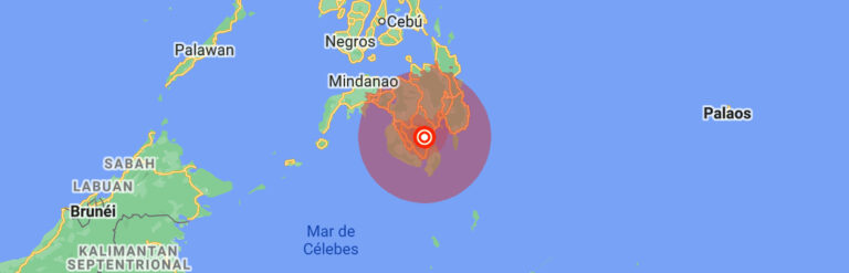 Un terremoto de magnitud 6,0 sacude la sureña isla filipina de Mindanao