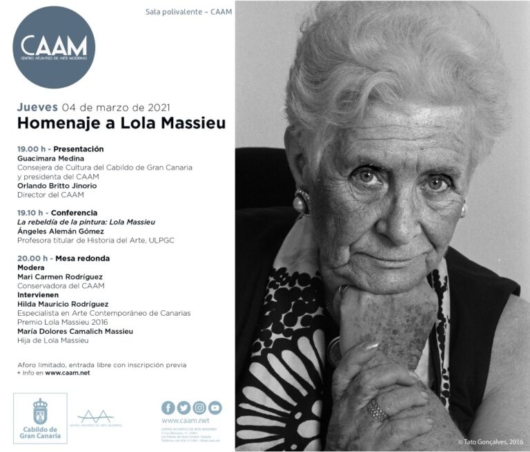 El CAAM homenajea a Lola Massieu en el centenario de su nacimiento