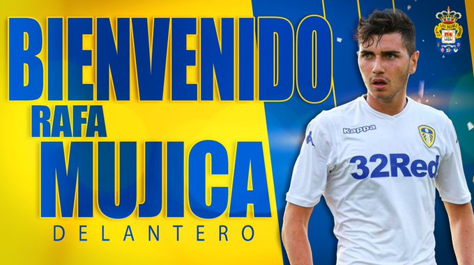 El delantero Rafa Mujica jugará cedido en la UD Las Palmas hasta final de temporada