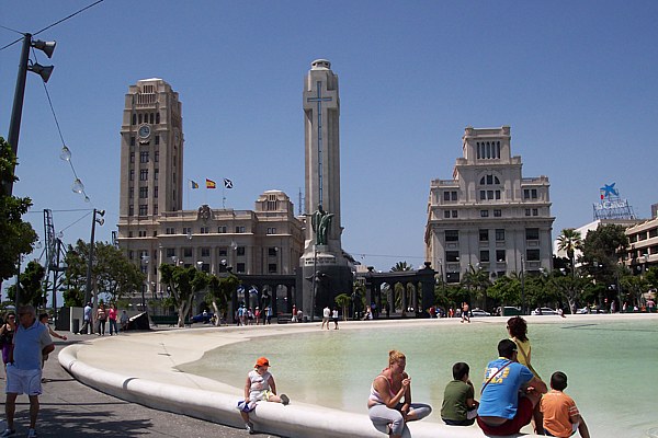 Plaza de España, en Santa Cruz de Tenerife. Foto Web RTVC.