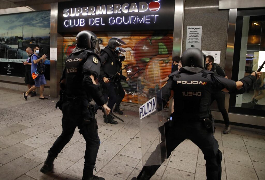 Delegación analiza la actuación policial en la protesta por Samuel en Madrid