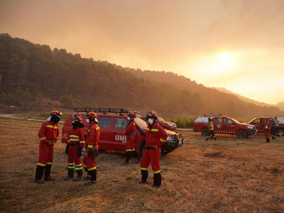 Desalojadas 168 personas de incendio de Anoia, que ha quemado 1.295 hectáreas