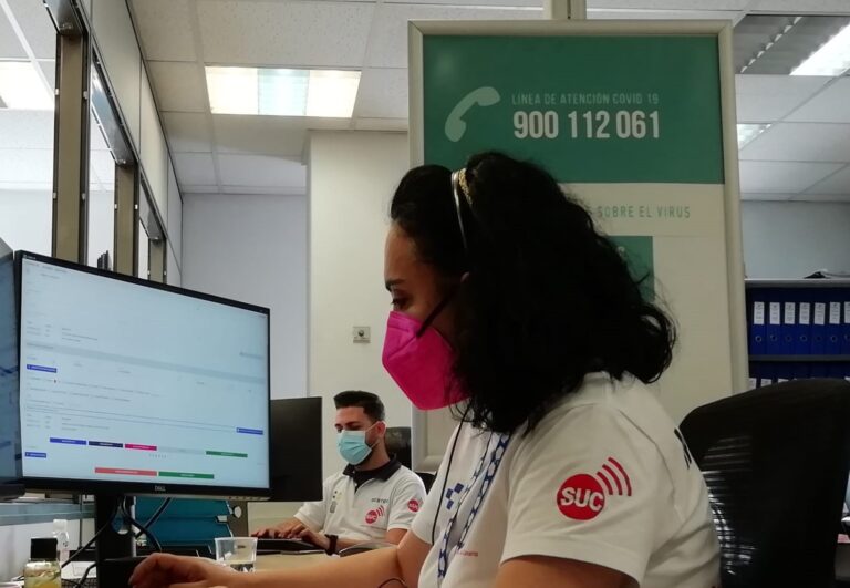 La línea COVID 900 112 061 atiende a 314 mil personas en el primer semestre del año