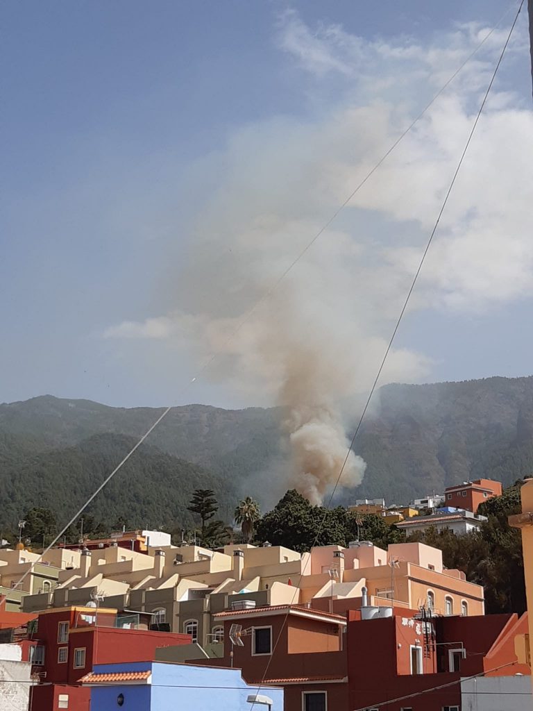 Controlado un conato de incendio en La Orotava, Tenerife