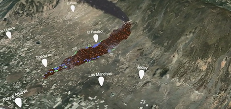 Continúa la emisión de lava que ya ha afectado a 686 edificaciones
