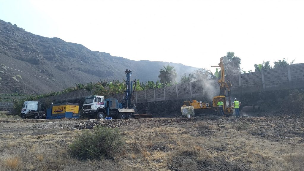 Nuevos pozos de captación para las desaladoras portátiles de La Palma