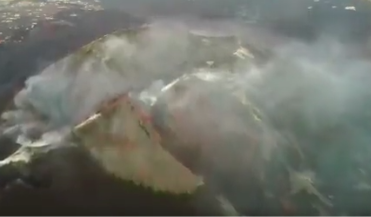Los datos corroboran el "agotamiento" del volcán un día más