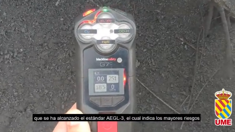 Registran niveles mortales de gases en la zona de exclusión del volcán de La Palma