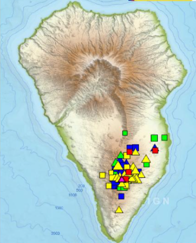 Descienden a cinco los terremotos localizados en La Palma durante la madrugada