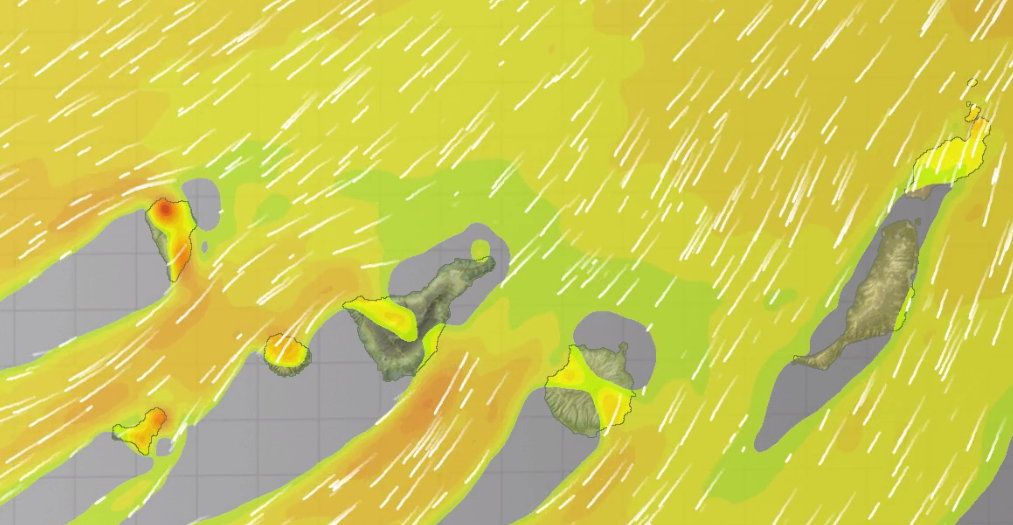 Avisos amarillos por rachas de viento que podrían superar los 70 kilómetros por hora