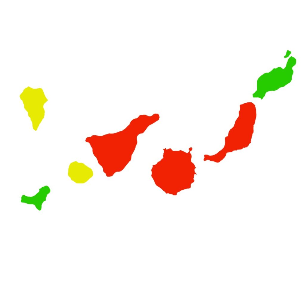 La Gomera sube a nivel 2 y Tenerife y Gran Canaria continúan en nivel 3