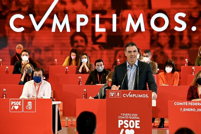 Sánchez pide a PSOE que se vuelque en defender el pacto de la reforma laboral