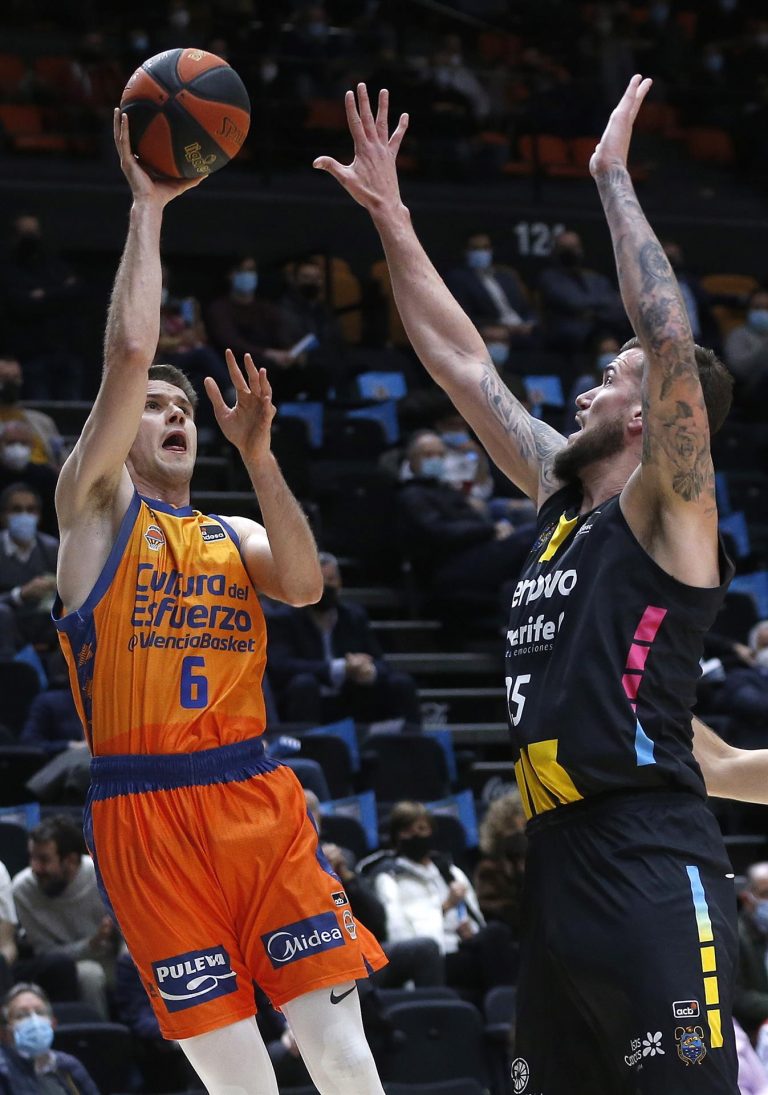 El Lenovo Tenerife cae en su visita al Valencia Basket (92-88)