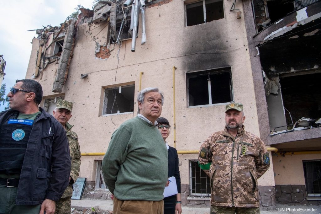 Guterres asegura tras visitar Kiev que la ONU "redoblará sus esfuerzos" para salvar vidas en Ucrania