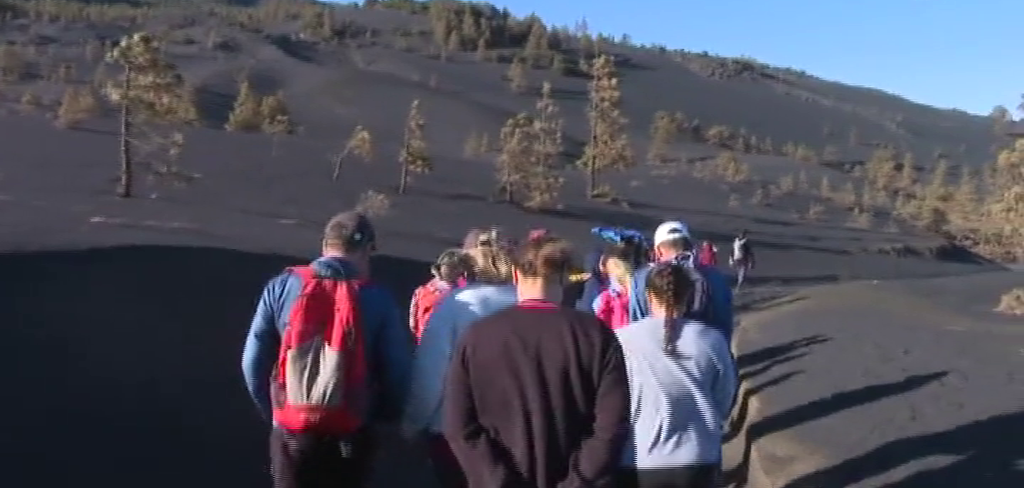 1.500 personas visitarán el volcán de La Palma esta Semana Santa