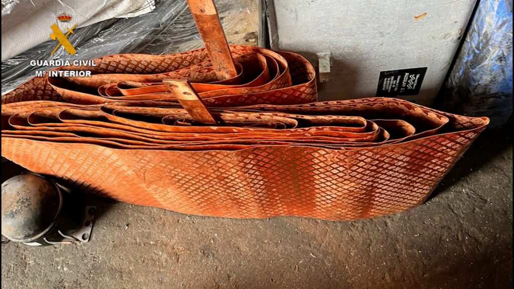 Detienen a dos personas por un robar 272 kilos de cobre en Fuerteventura