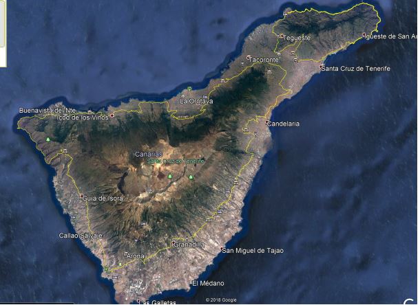 Mapa riesgo forestal Tenerife