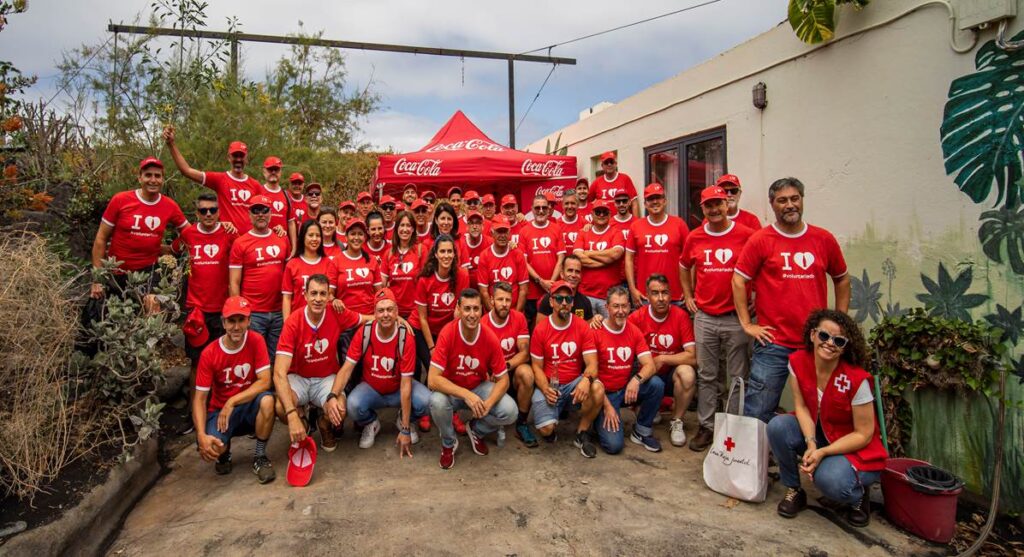 El voluntariado corporativo se suma al proyecto ‘Planta La Palma’ de Cruz Roja