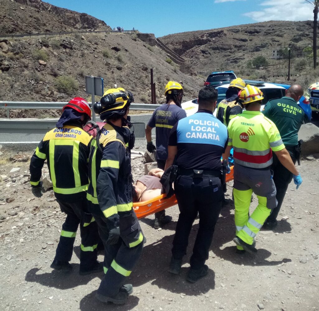 Una senderista alemana, herida al sufrir una caída en Gran Canaria