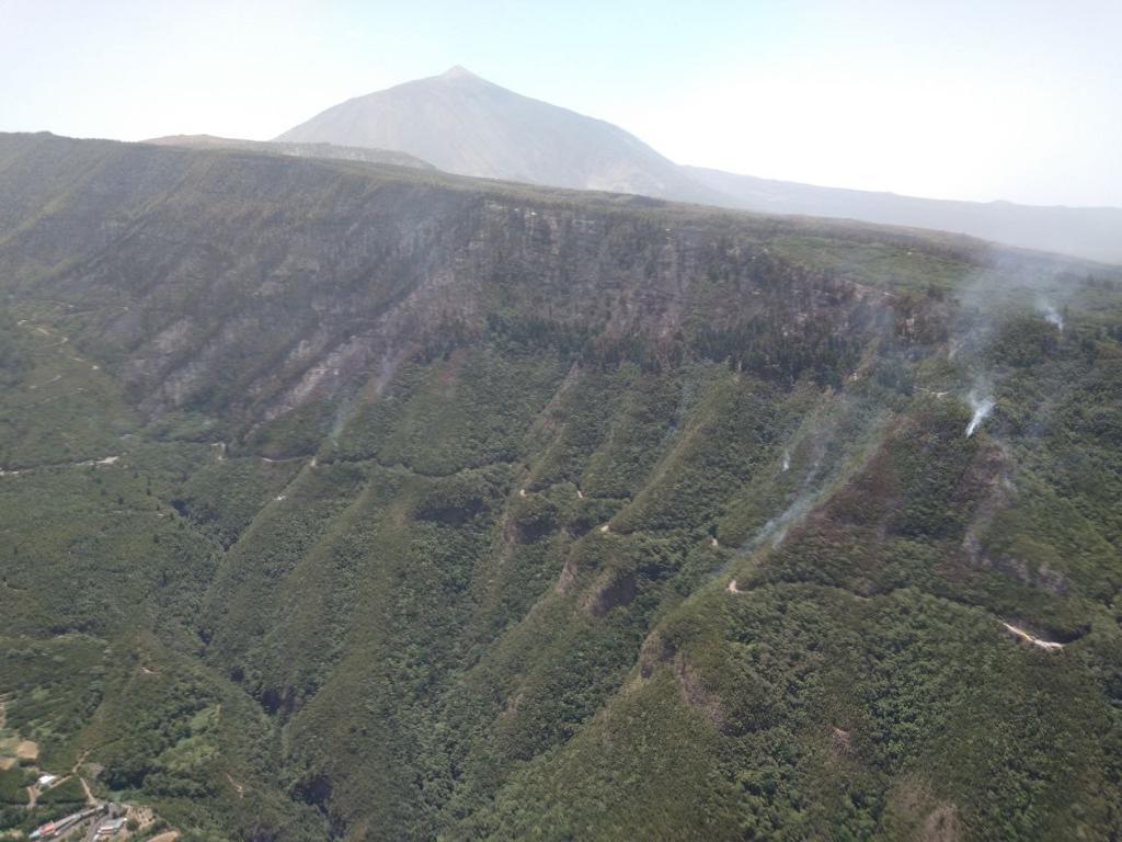 El Cabildo da por controlado el incendio forestal de Tenerife