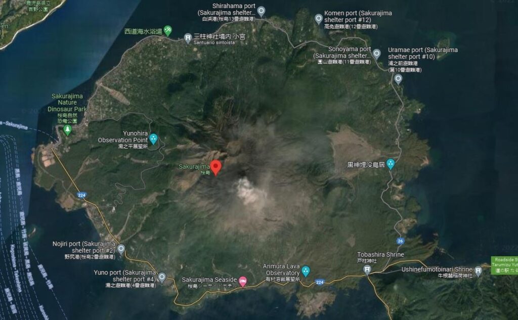 Japón declara la alerta máxima por la erupción del volcán Sakurajima'