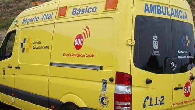 Herido tras volcar su vehículo a su paso por Antigua, Fuerteventura