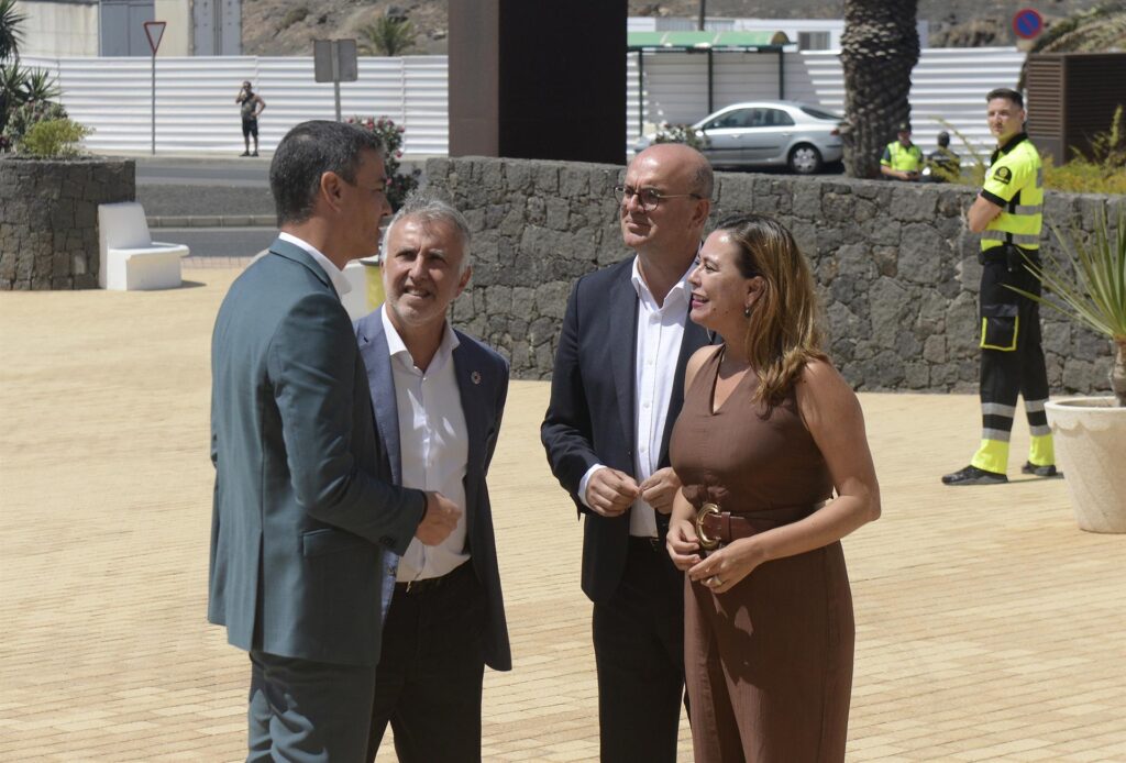 Sánchez en Lanzarote. Agosto 2022