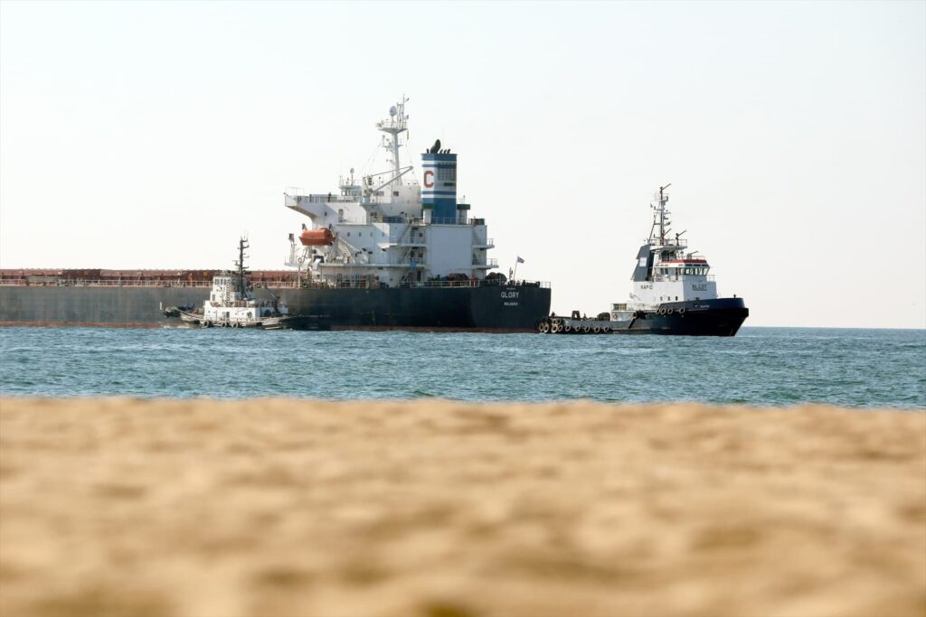 Cuatro barcos con cereales salen desde puertos ucranianos gracias al acuerdo entre Rusia y Ucrania
