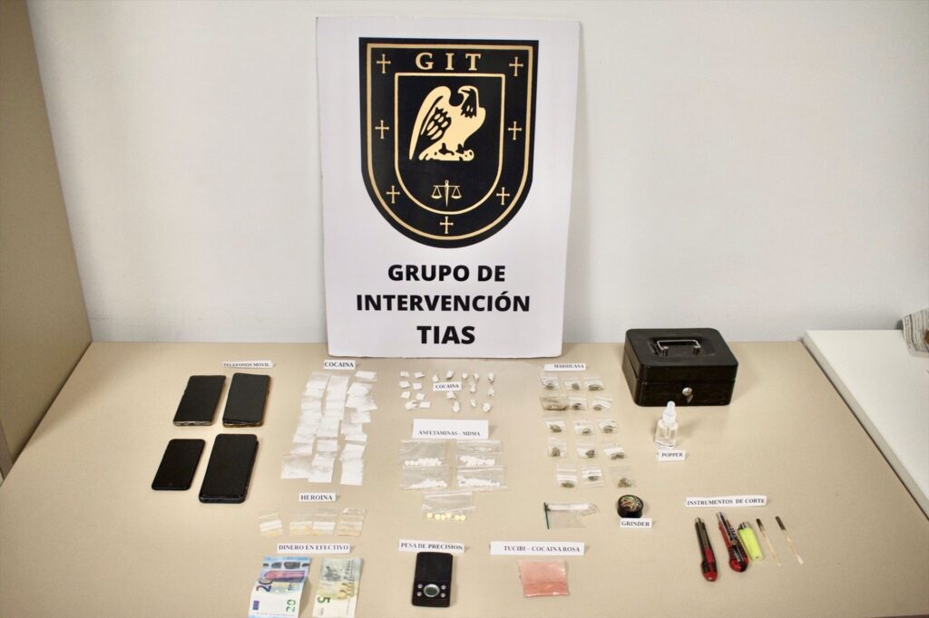 Detenidas tres personas por la venta de droga en Puerto del Carmen, en Lanzarote