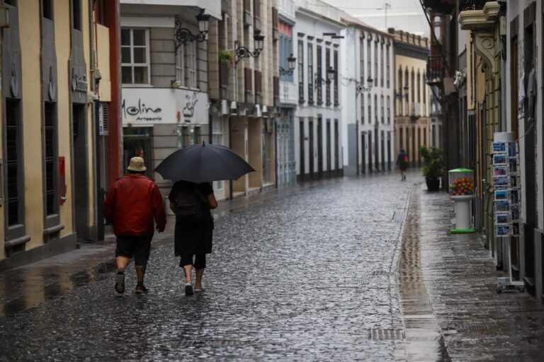 Finaliza la alerta por lluvias en La Palma y prealerta por vientos en las islas occidentales y Gran Canaria