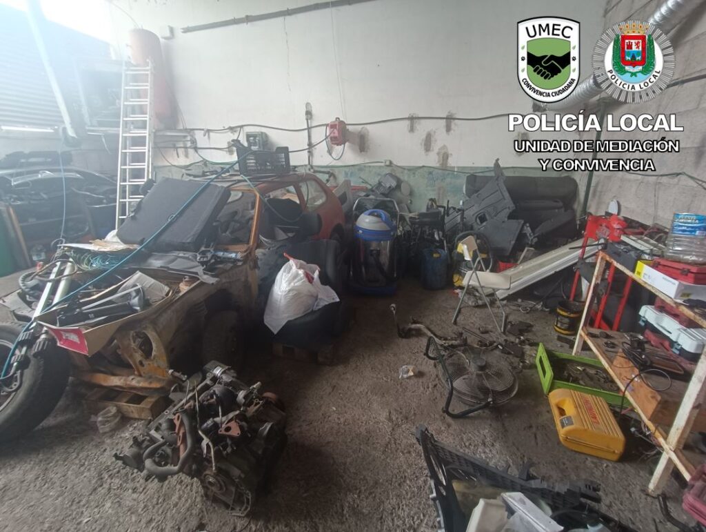La Policía Local destapa nueve talleres clandestinos en Los Tarahales, en Las Palmas de Gran Canaria
