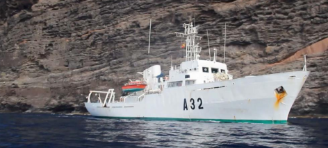 El buque hidrográfico 'Tofiño' cartografiará la fajana lávica que dejó la erupción