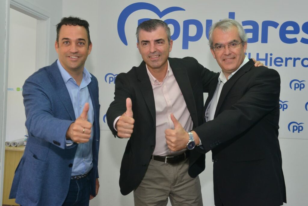 Rubén Armiche y Juan Manuel García, candidatos del PP herreño al Cabildo y al Parlamento