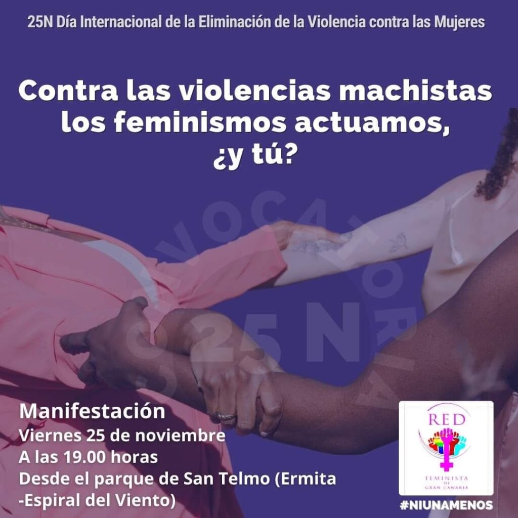 La ciudadanía de Canarias toma las calles para levantar la voz contra la violencia machista