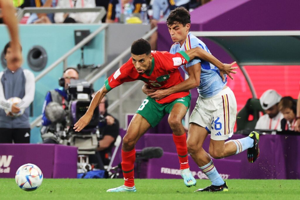Marruecos y España llegan a la prórroga para el pase a octavos del Mundial de Fútbol (0-0)