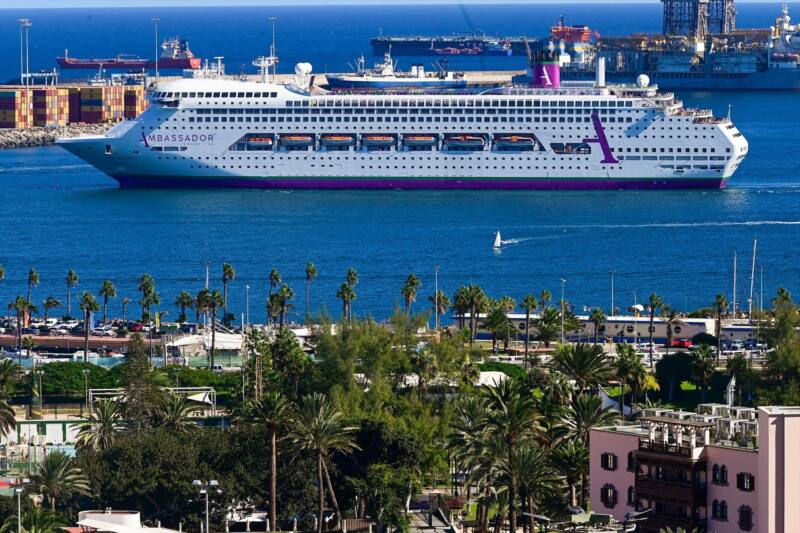 Las Palmas de Gran Canaria acoge este 25 de diciembre la llegada de nuevos cruceros