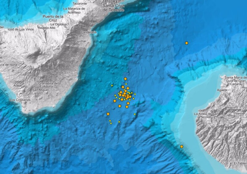 El proyecto Guanche estudia el origen de los terremotos entre Gran Canaria y Tenerife