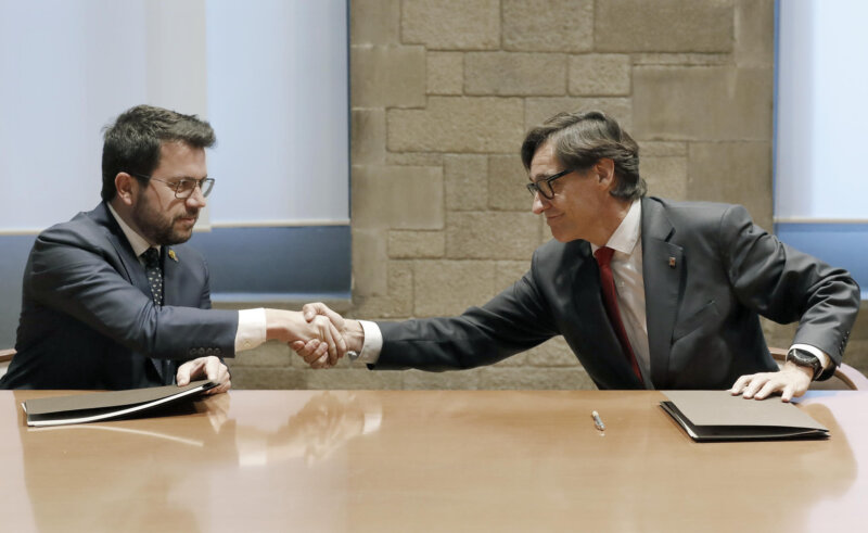 Acuerdo Govern-PSC para desbloquear los presupuestos de Cataluña