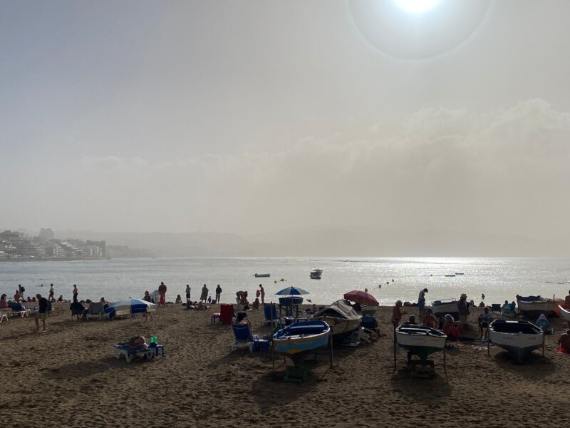 La calima vuelve a Canarias y afecta especialmente a Lanzarote, Fuerteventura y Gran Canaria