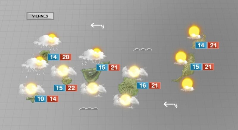 Tiempo inestable este viernes en Canarias, con posibles nevadas en Tenerife