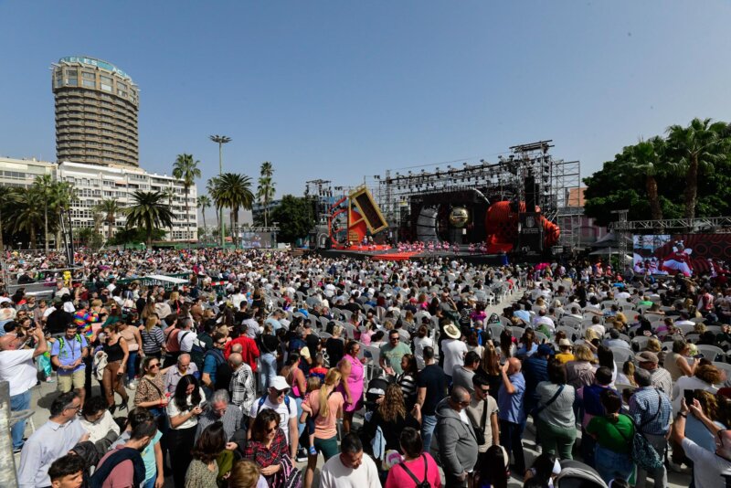 La matiné de 'Studio 54' puso a 1.150 niños a bailar en el escenario y congregó a 3.500 personas en Las Palmas de Gran Canaria