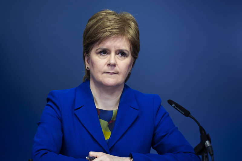 First Minister of Scotland Sturgeon press conference in Edinburgh