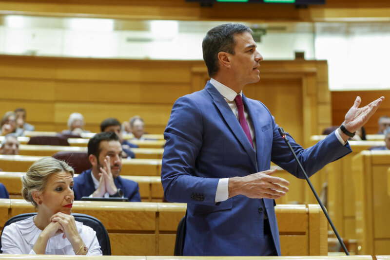 Feijóo advierte en el Senado de que España "está cansada" de Sánchez
