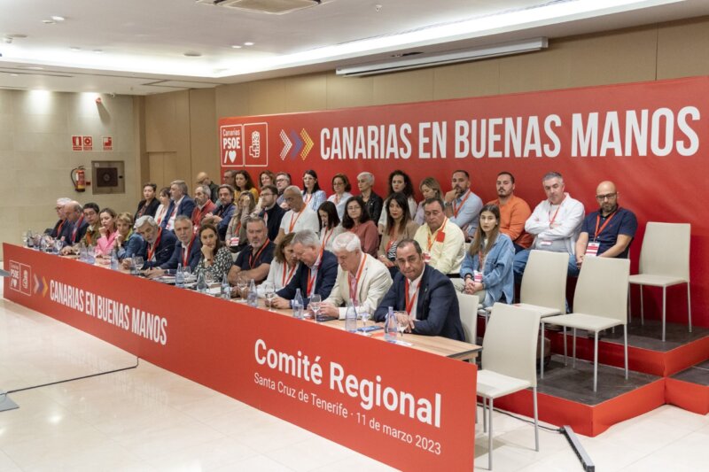 El PSOE aprueba por unanimidad sus listas electorales al Parlamento de Canarias