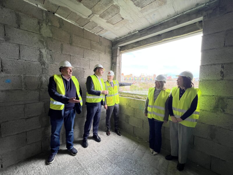 Comienza a coger forma el primer edificio del plan de reposición del barrio Las Rehoyas, Gran Canaria