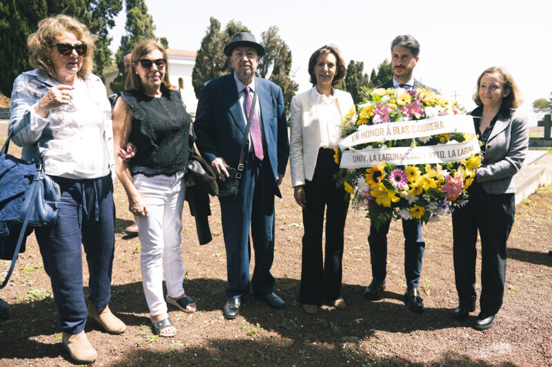 El Ayuntamiento de La Laguna, la Universidad y el CSIC rinden homenaje al científico Blas Cabrera