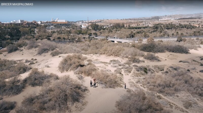 Primera experiencia piloto de vigilancia de drones en Maspalomas, Gran Canaria