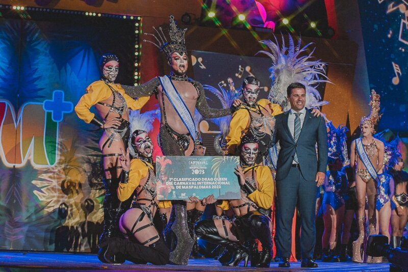 Drag Ácrux logra el cetro en el Carnaval Internacional de Maspalomas